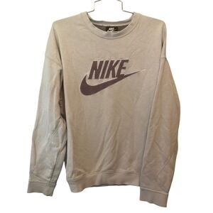 Nike Move To Zero Crewneck Sweatshirt Lilac Purple Chenille Logo‎ Mens Large